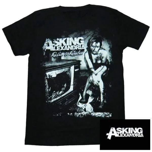 Asking Alexandria Stand Up Band Grafik-T-Shirt Baumwolle Herren Damen Vintage-Stil Streetwear T-Shirt – Detail 3