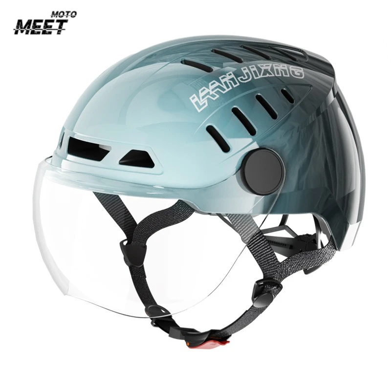 Summer Riding Half Face Helmet Motorcycle Single Lens Capacete Moto Casque for Women/Men Electric Bike Safety Casco Moto Kask