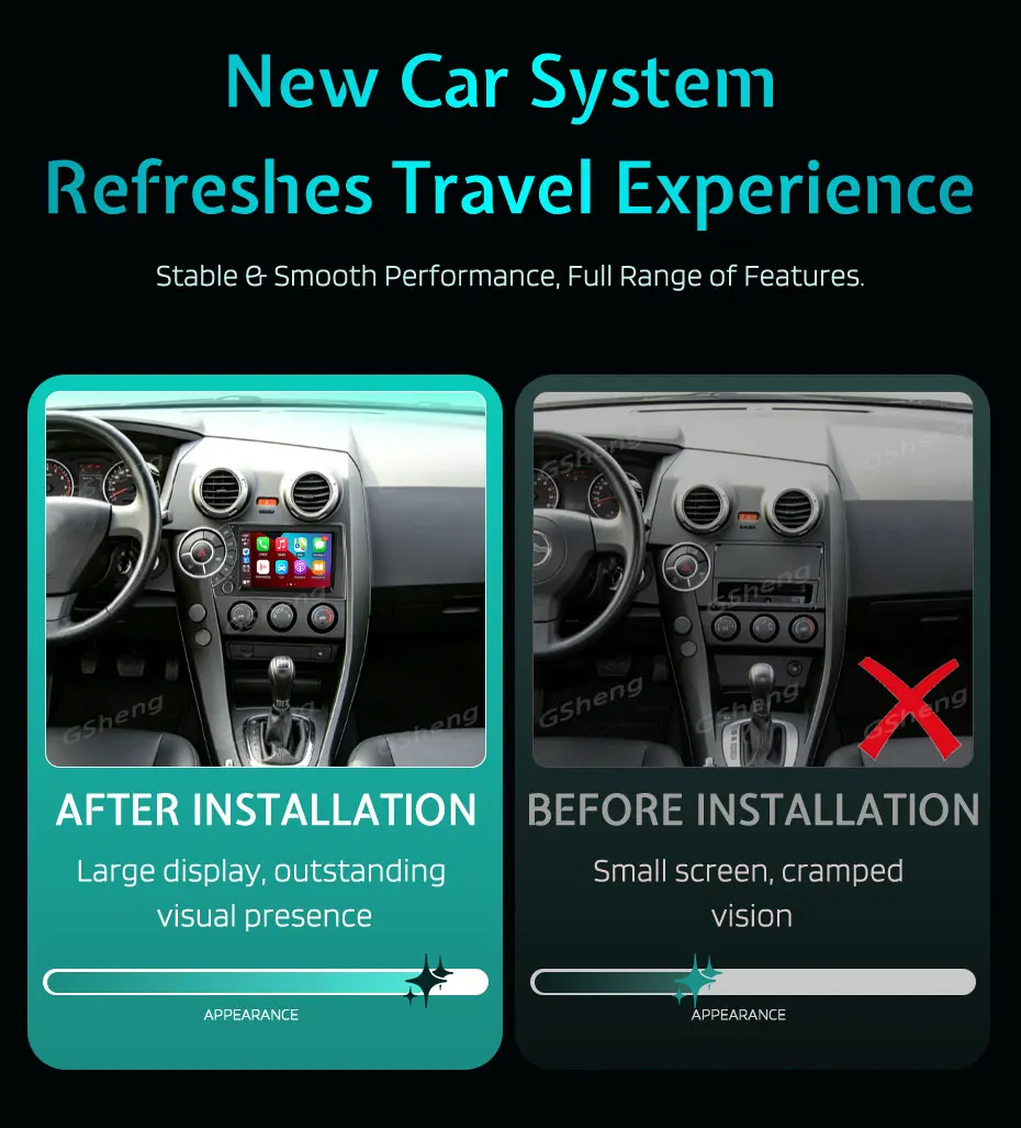 7'' Android 16 car radio for ssangyong actyon kyron 2005-2011 support gps navigation bluetooth wifi split screen carplay auto 4G