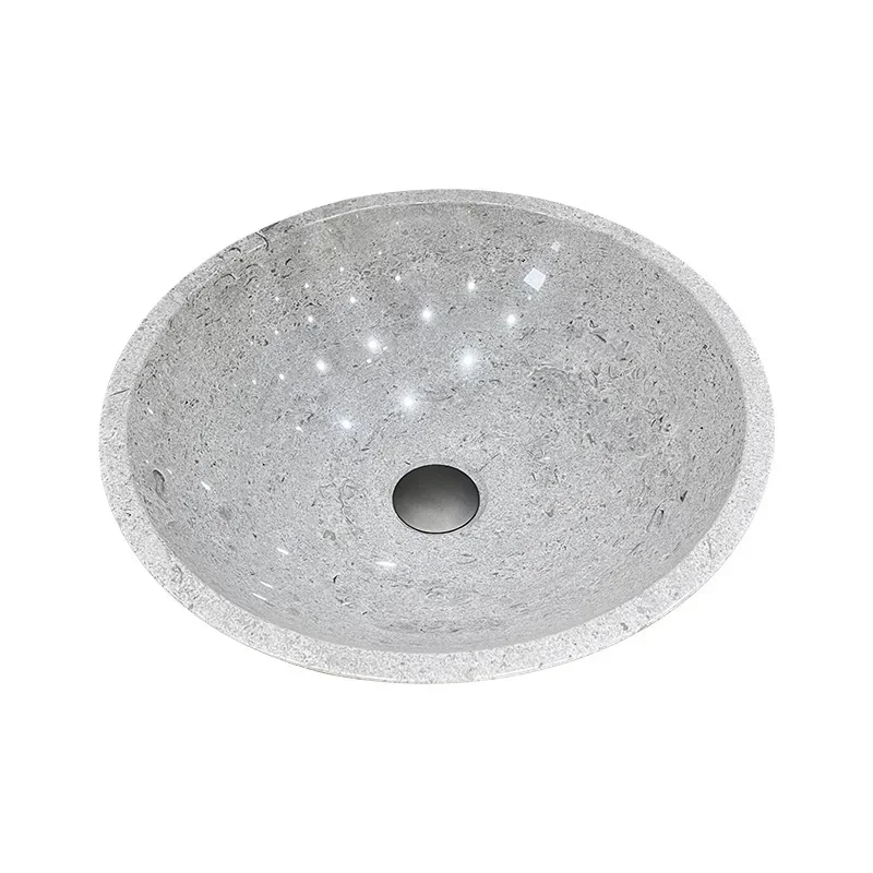 Marble art round basin, on-stage toilet basin, sanitary ware