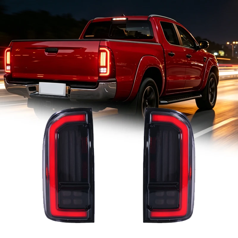 TYPY Car Modified Taillight Assembly Tail Light Fit for Toyota Tacoma 1995-2004 LED Rear Lamp Light Yellow Turn Signal Taillight