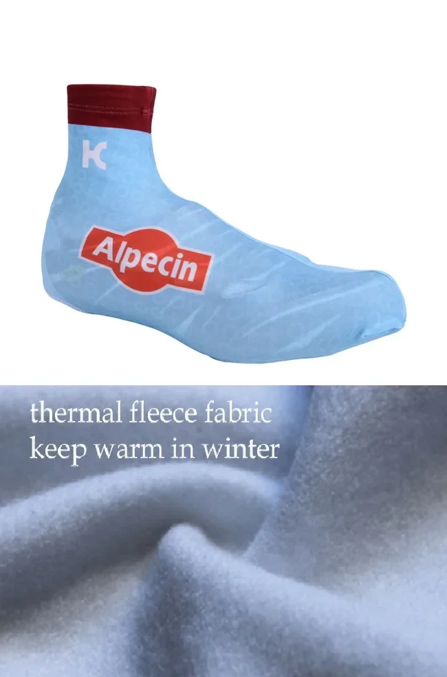 WINTER FLEECE THERMAL 2019 KATUSHA ALPECIN Cycling Shoe Cover Sneaker Overshoes Lycra Road Bicycle Bike MTB Cycling Shoe Cover