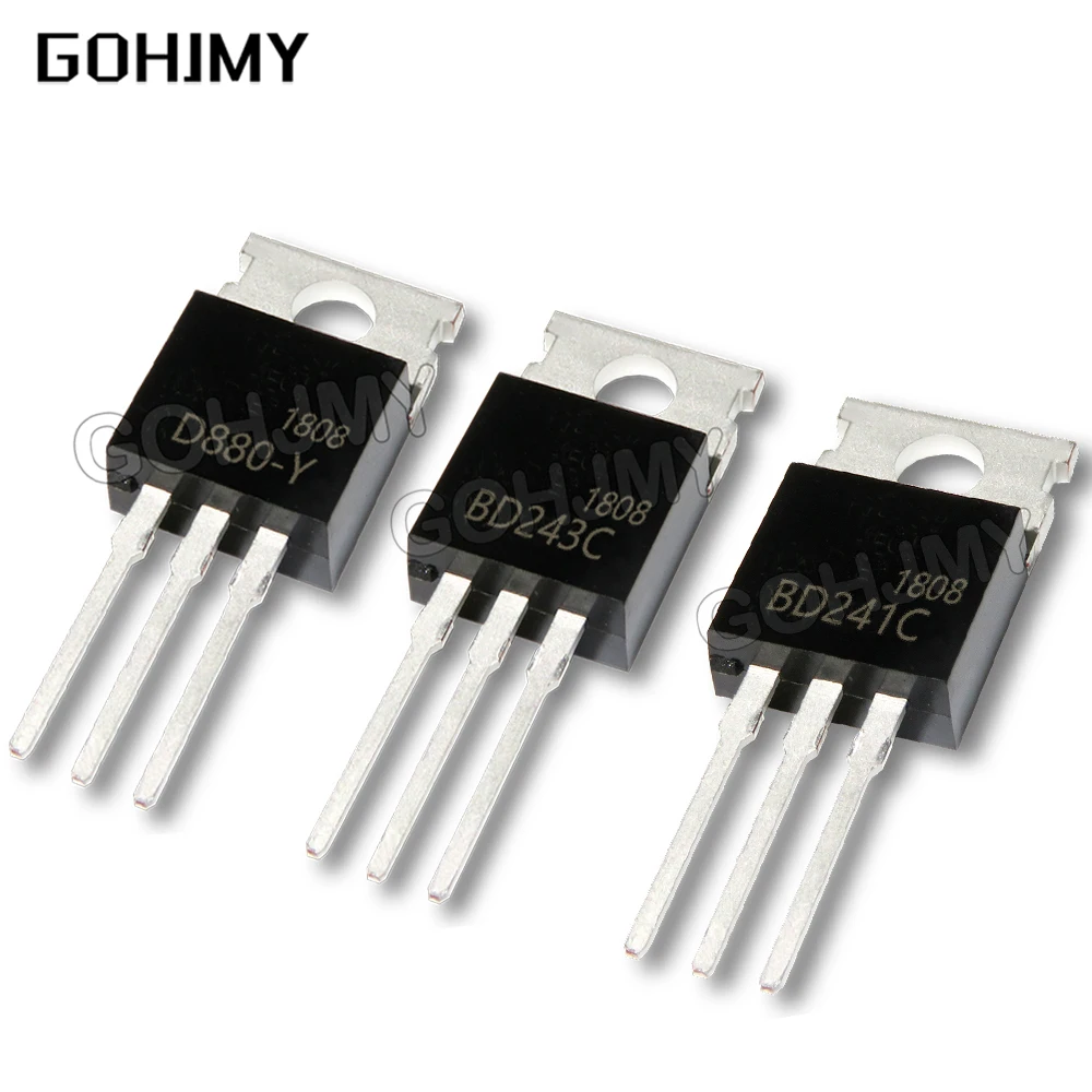10PCS BD241C BD243C BD244C TO220F TO-220F BD241 BD243 BD244 new