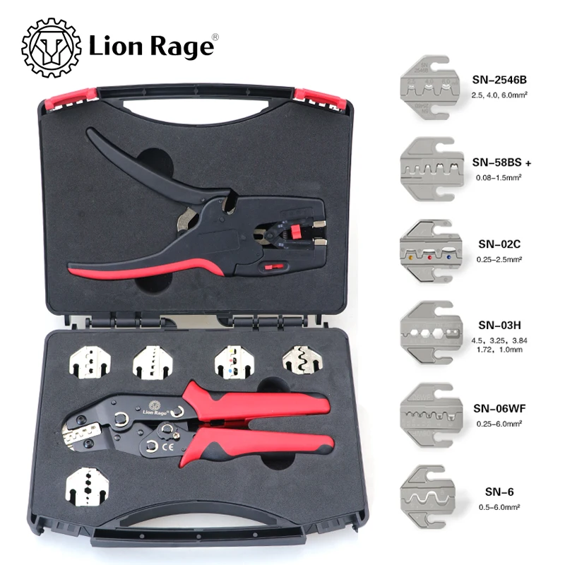 SN Crimping Tool Set Series with D3 Wire Stripper – One Set Meets Most Crimping Needs