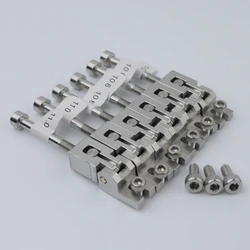 New Stainless Steel Electric Guitar Bridge, Saddle FR For Vibrato System Bridge, 1 SET (6 strings)