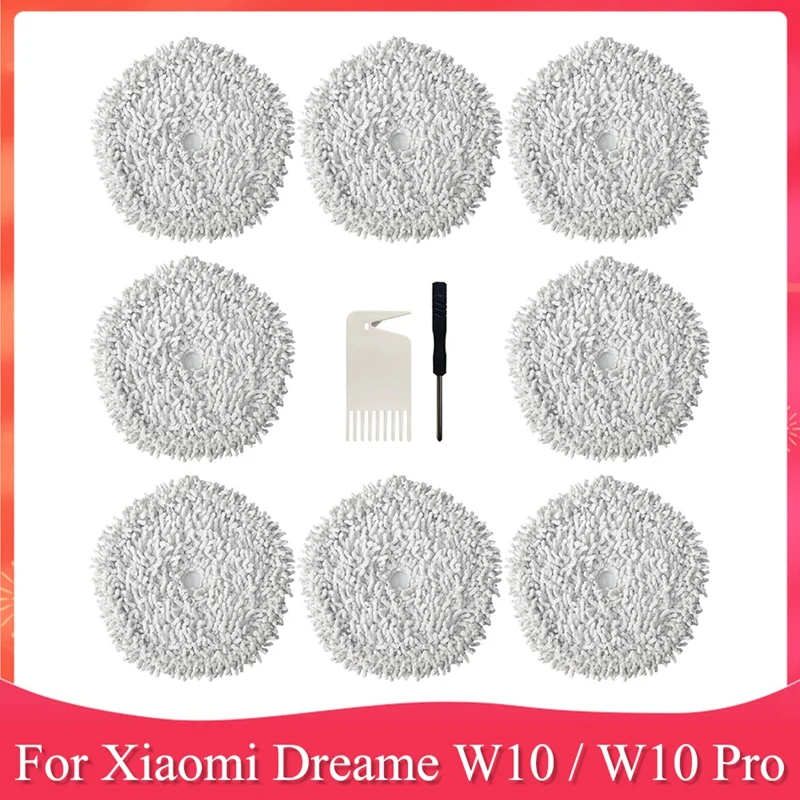 

Replacement Parts Kit For Xiaomi Dreame W10 / W10 Pro Robot Vacuum Cleaner Washable Mop Cloth