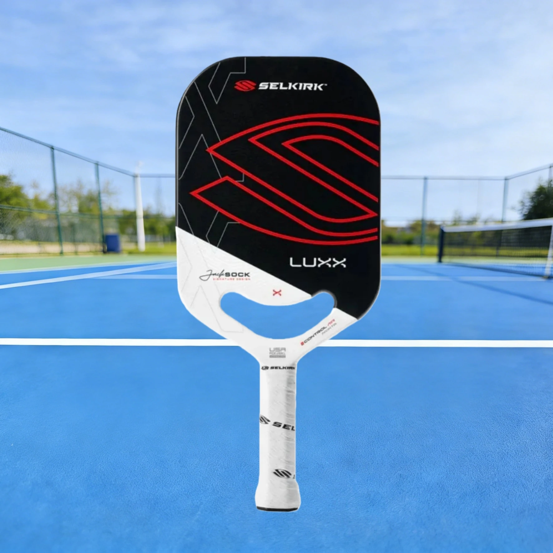 

Профессиональные ракетки для пиклбола Selkirk LUXX Control с карбоновым волокном X7, сотовым сердечником, мощным ударом и большим зоной приложения силы, одобренные USAP.