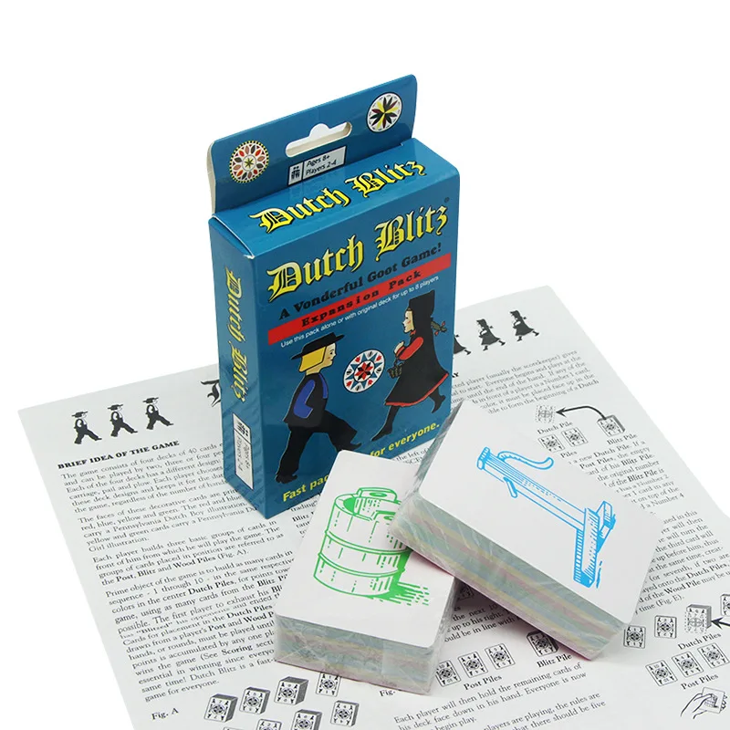 Dutch Blitz Das Original Fast-Paced-Kartenspiel enthält 160 Karten schnell und leicht zu erlernen. Tolles Familienspiel, Spaß für alle für 2 Personen – Detail 6