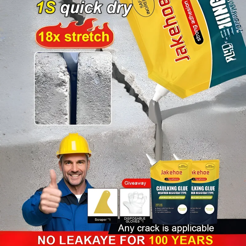 

100Years No Leakaye[Two-Hour Quick-Drying Waterproof] Crack Waterproof Repair Sealant/ Heat Industrial Adhesives/Crack
