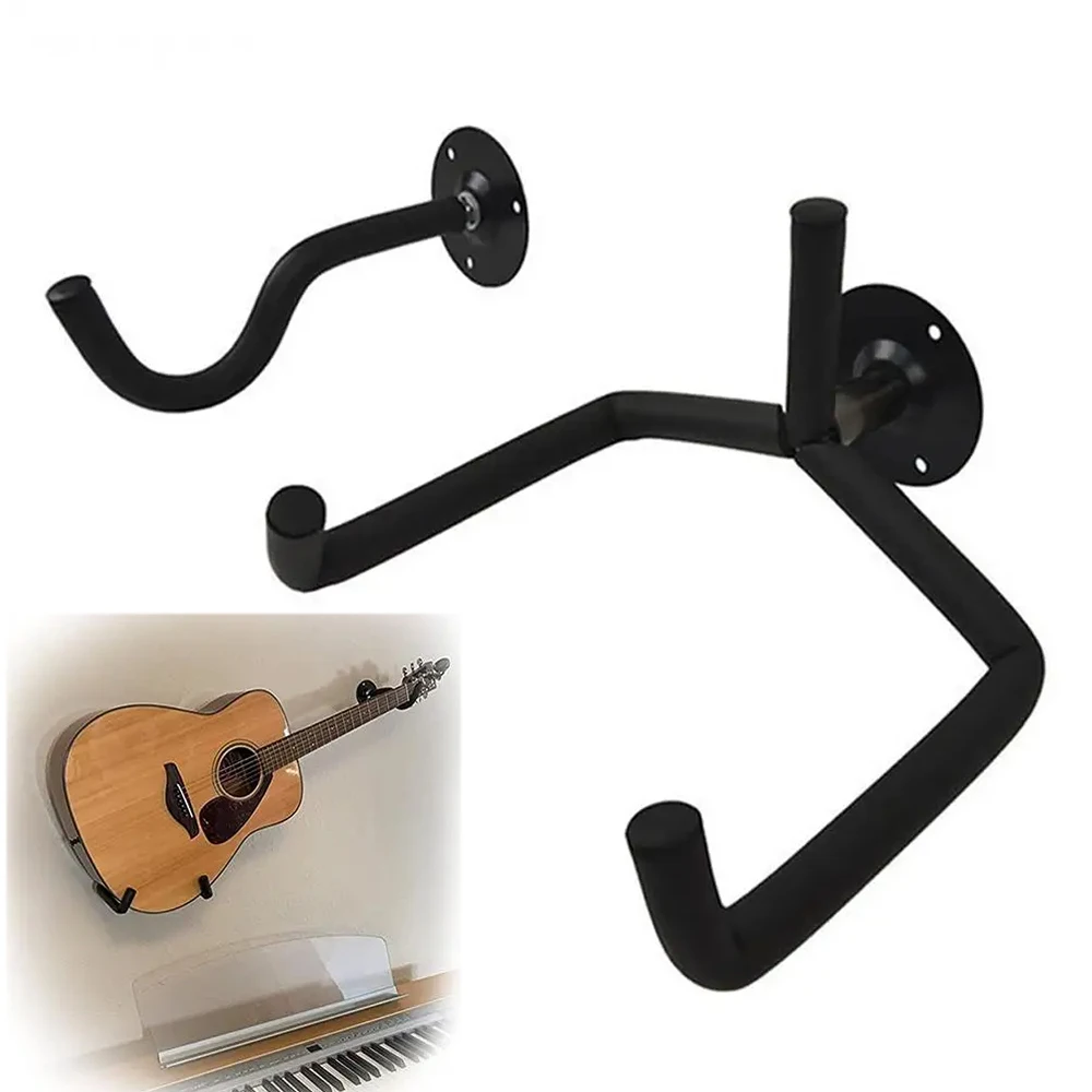 Horizontal Metal Guitar Wall Mount Hanger Stand For Acoustic Guitar Bass Violins Mandolins Slat Display Support