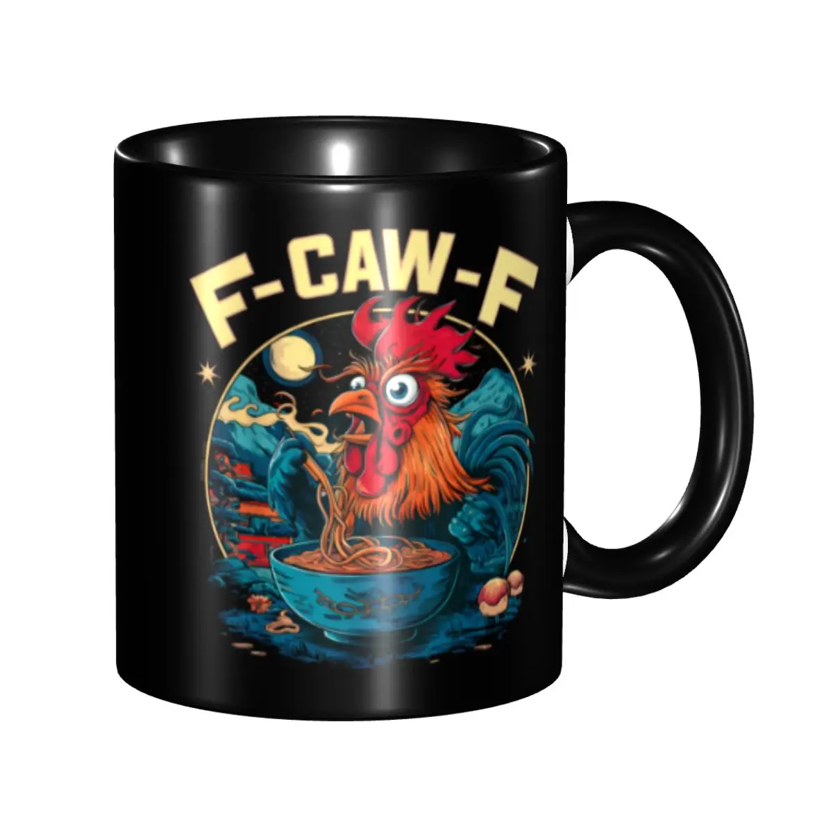 

Funny F-Caw-F Chicken FCAWF Coffee Mugs DIY Personalized Ceramic Tea Milk Mug