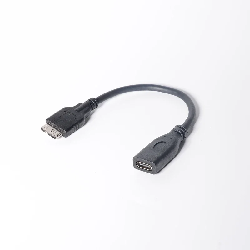 Micro B USB 3.0 «папа» на USB-C USB 3.1 Тип C «мама» Удлинительный кабель-адаптер для передачи данных для Macbook Tablet 10 см