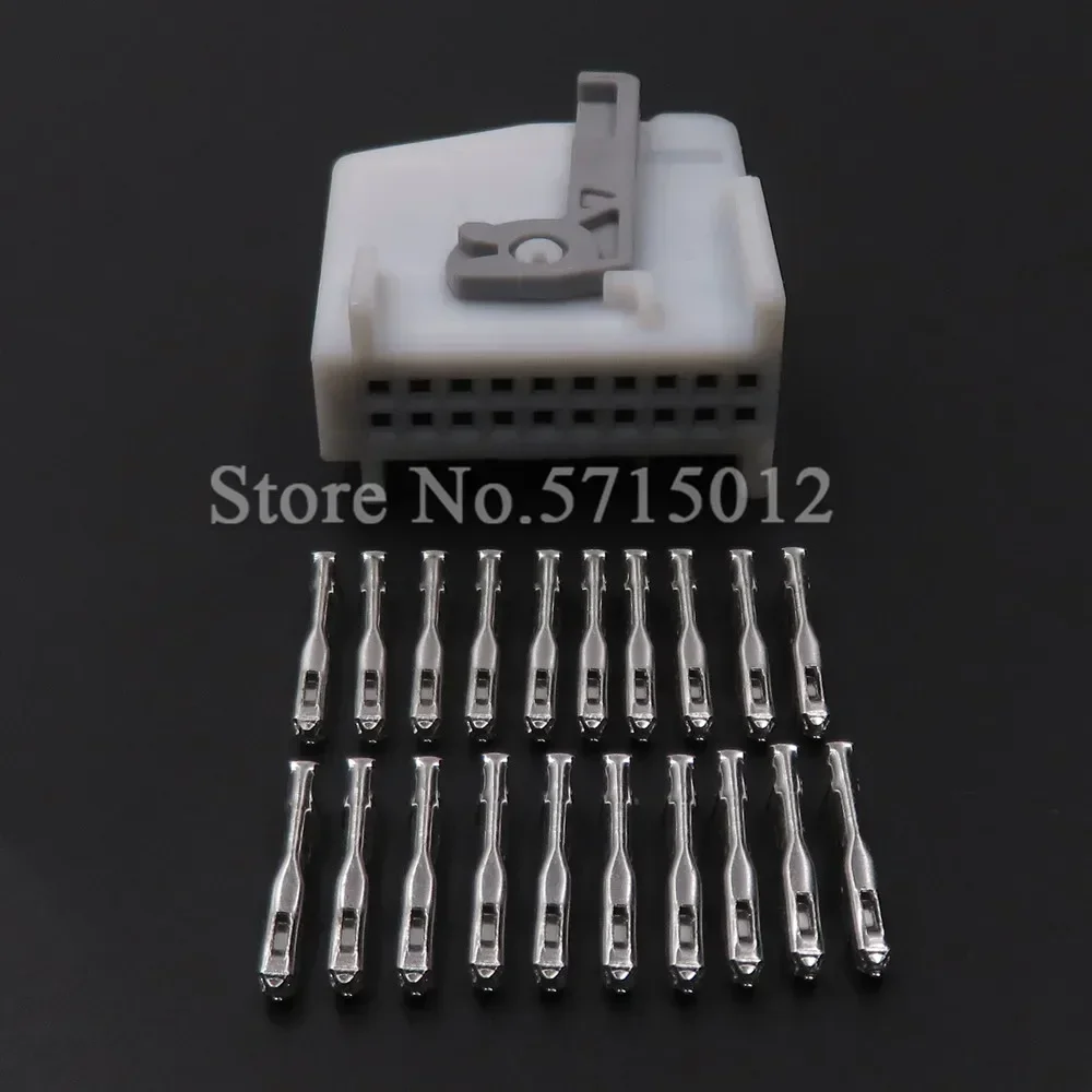 20 Hole Automobile Low Power Socket Car Wiring Terminal Plug 2-1718422-1 Auto Plastic Housing Unsealed Connector