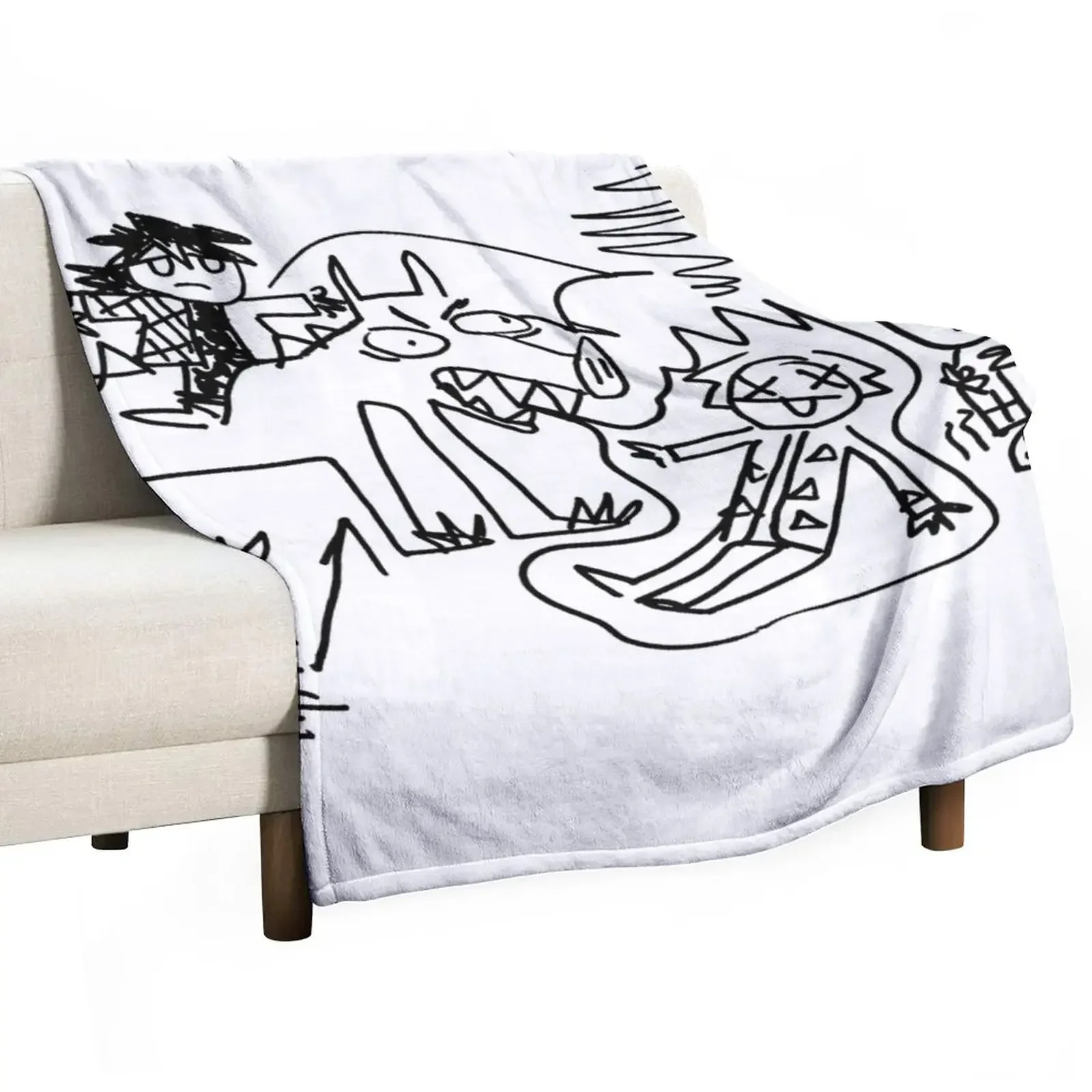 Inosuke's Masterpiece Throw Blanket For Sofa Thin blankets ands Plush Blankets