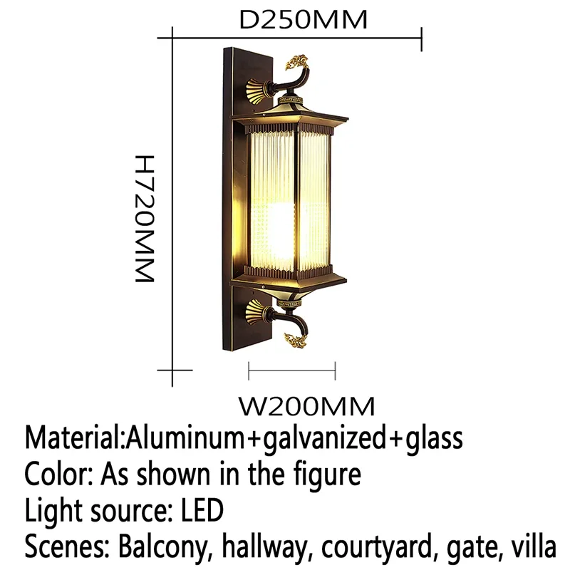 ALBERT-Lámparas de pared LED contemporáneas para exteriores, simplicidad eléctrica, impermeable, balcón, pasillo, patio, Villa, puerta, Hotel