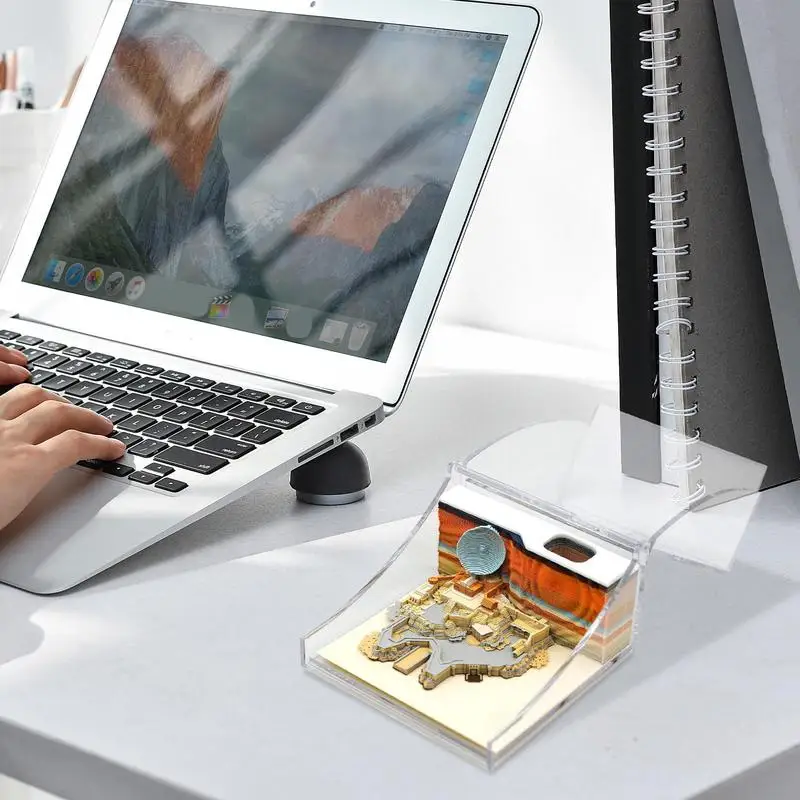 ثلاثية الأبعاد دفتر ملاحظات لاصق ورقة الفن ثلاثية الأبعاد ملاحظات لاصقة لطيف ملاحظات لاصقة سطح المكتب زينة للآباء عاشق الأطفال الأصدقاء دراسة