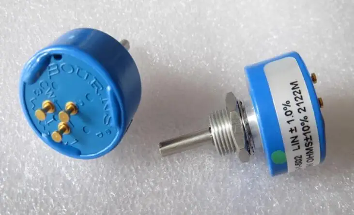 6637S-1-502 imported US gold-plated feet 360 degree conductive plastic 5K potentiometer handle length 22MM