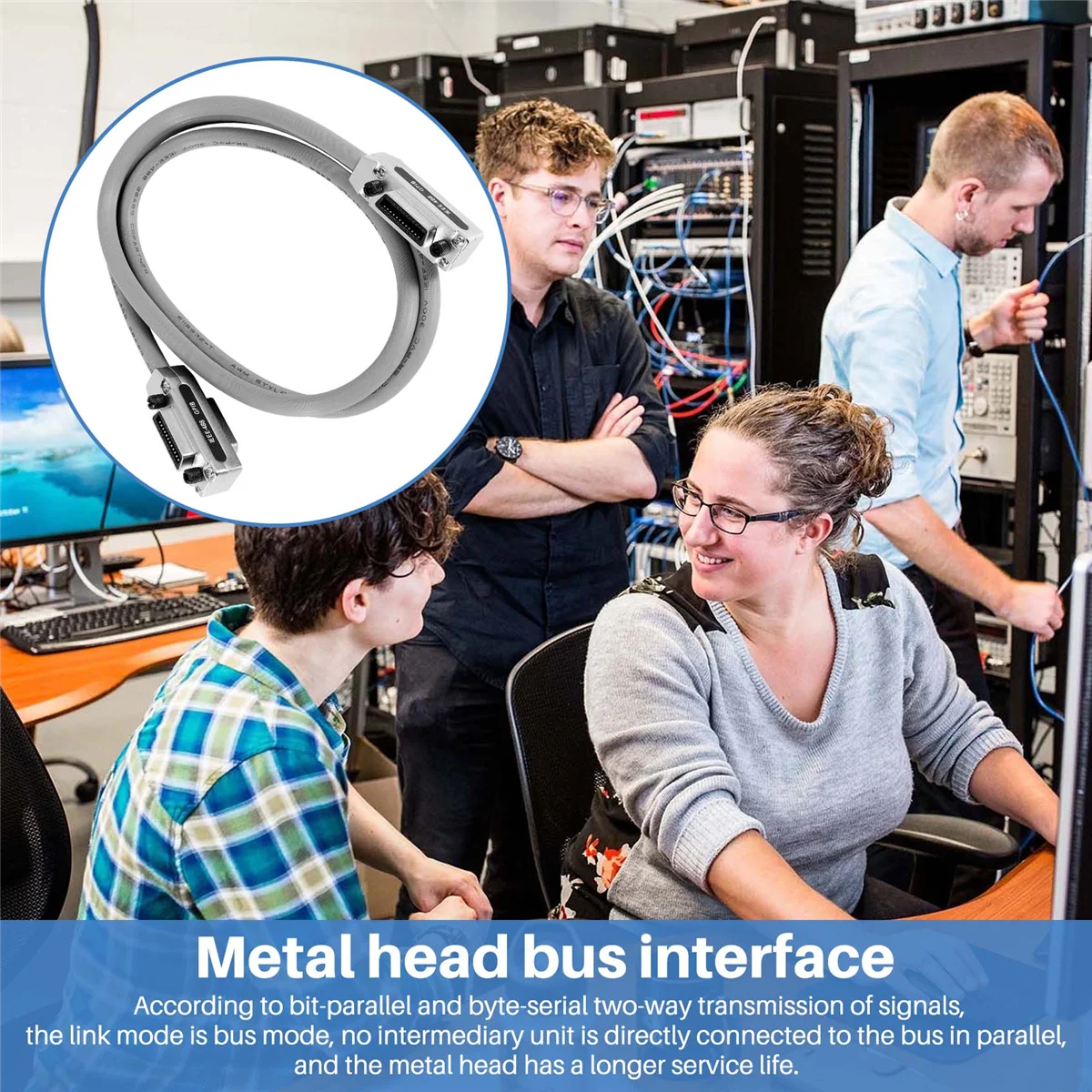 Línea A72Z IEEE488 conexión de Control Industrial línea de placa base Cable GPIB Cable de transmisión GPIB 1,5 metros