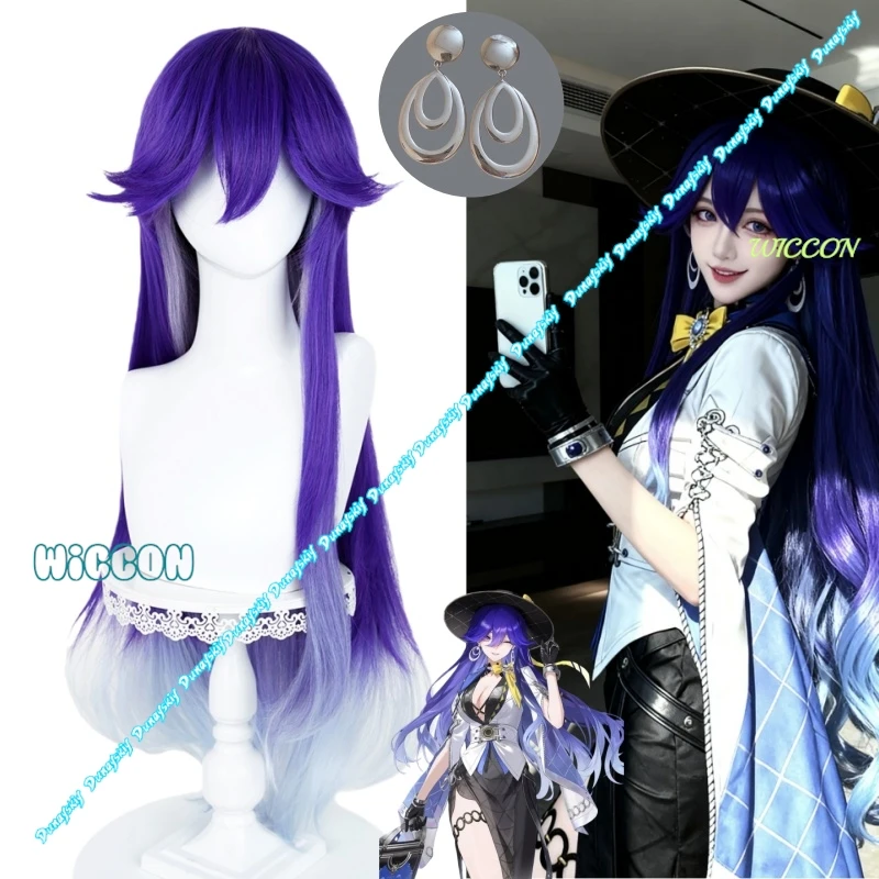 

Startorch Academy Lucilla Косплей Парик Wuthering Waves Синий Фиолетовый Длинные Термостойкие Волокна Волосы для Хэллоуина