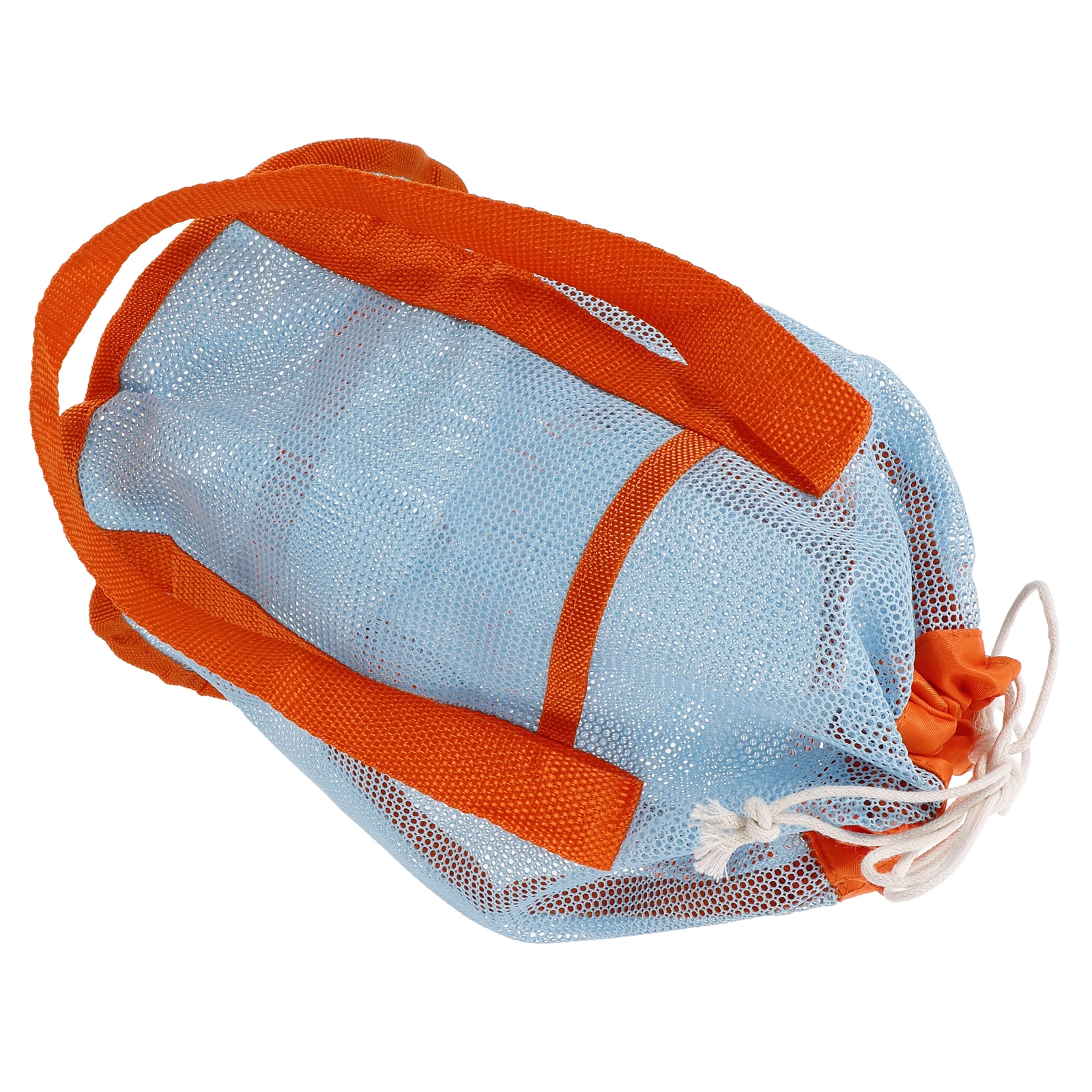 Saco de armazenamento de brinquedos de praia sacos de malha jogando com cordão de náilon de areia para crianças
