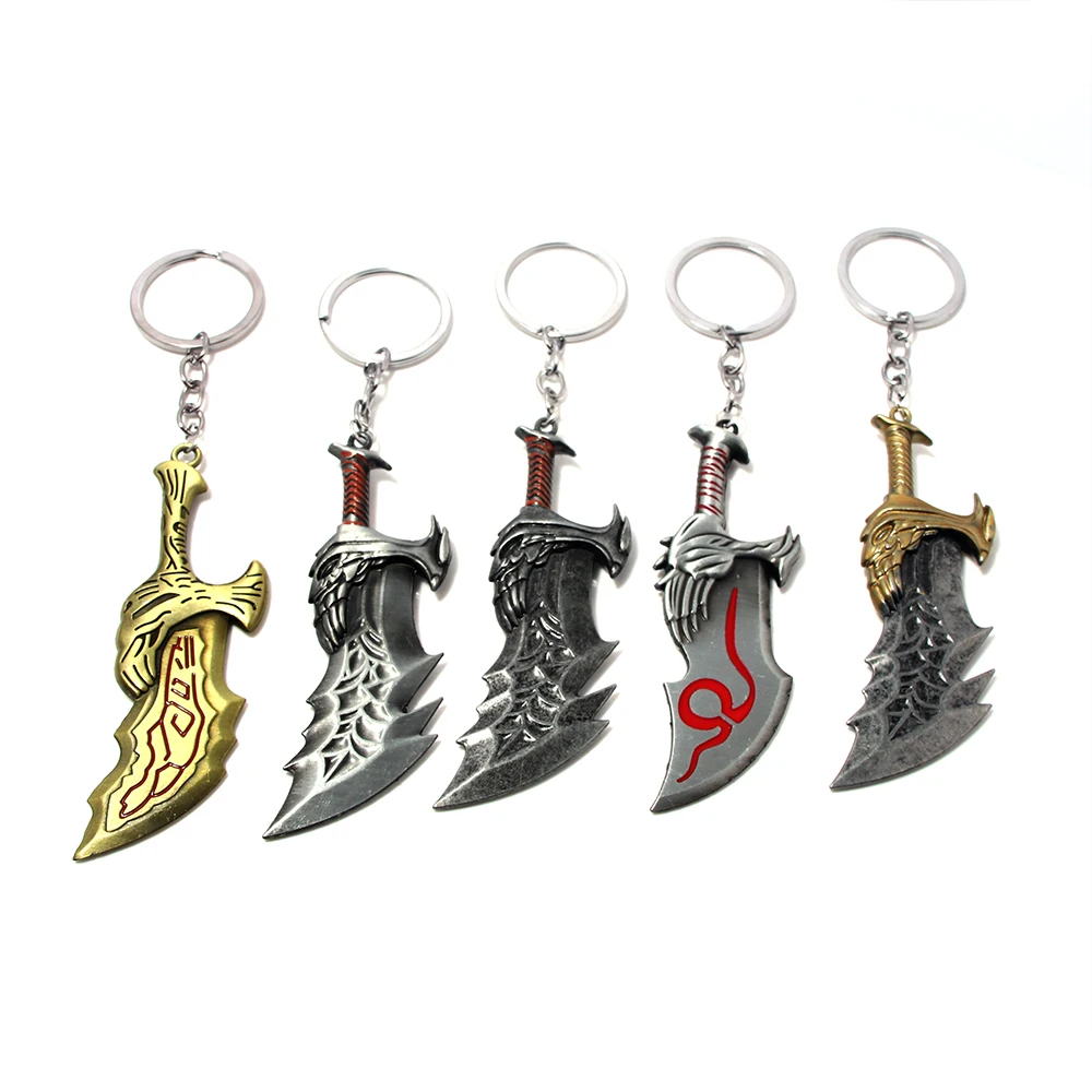 Kratos Sword Keychain Greatsword Pendant Keychain Ornament Car Keychain Accessories Gift for Cosplayers