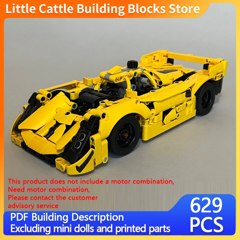 City Car Model MOC Building Bricks High-Performance Racing Car Modular Technology Children Holiday Gifts Assemble Toys Suit