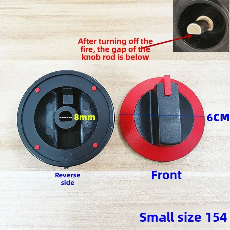 

2PCS 154 155 375 Plastic Red Round Gas Valve knob for griddle Ignition Rotary switches Cooking Stove Handle Repair Accessories