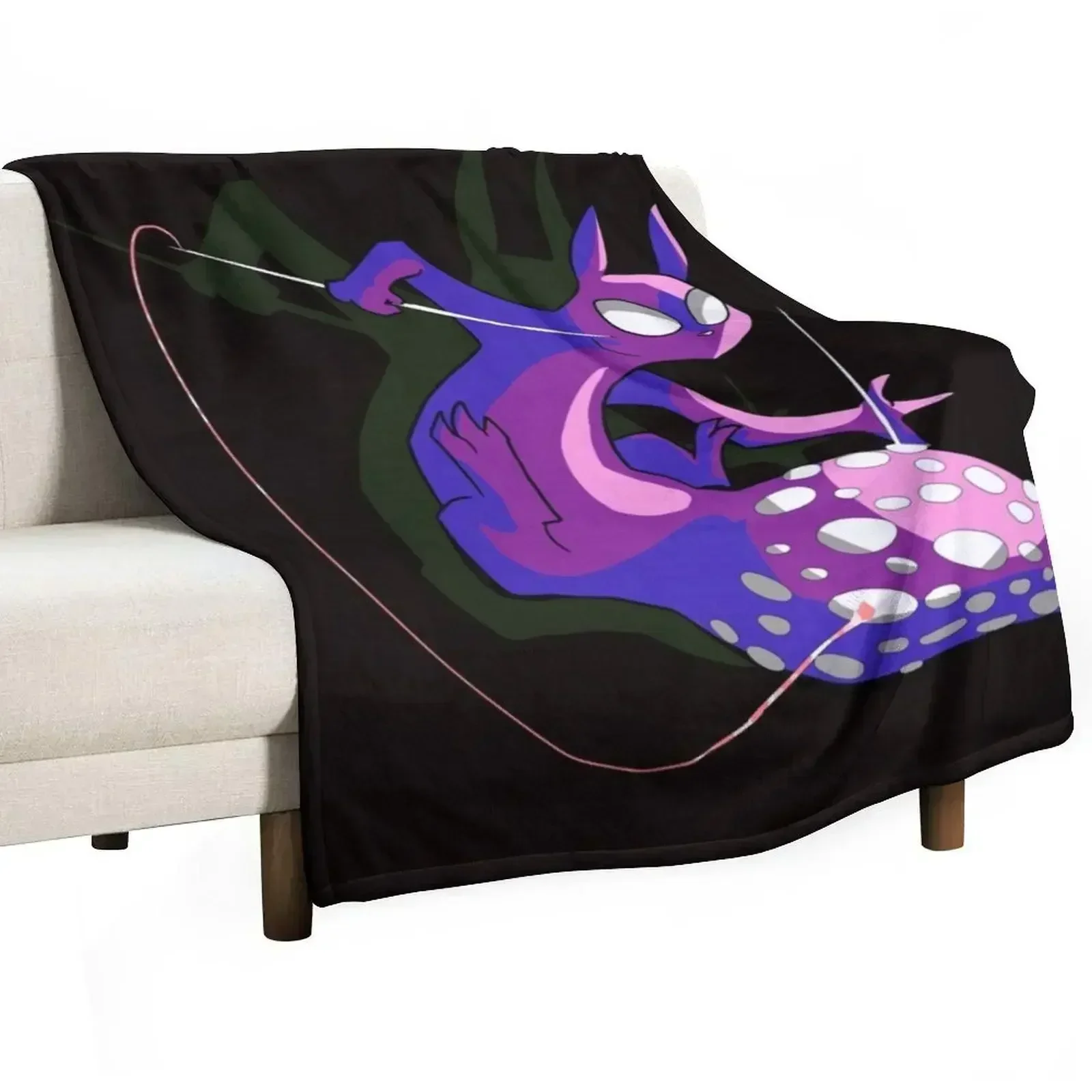Rain World Downpour Slugcat Spearmaster Throw Blanket Luxury Brand warm winter Stuffeds manga Decorative Beds Thin Blankets