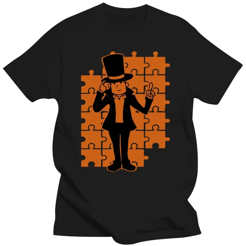 Men tshirt Short sleeve Professor   Layton   T Shirt O neck Women t-shirt