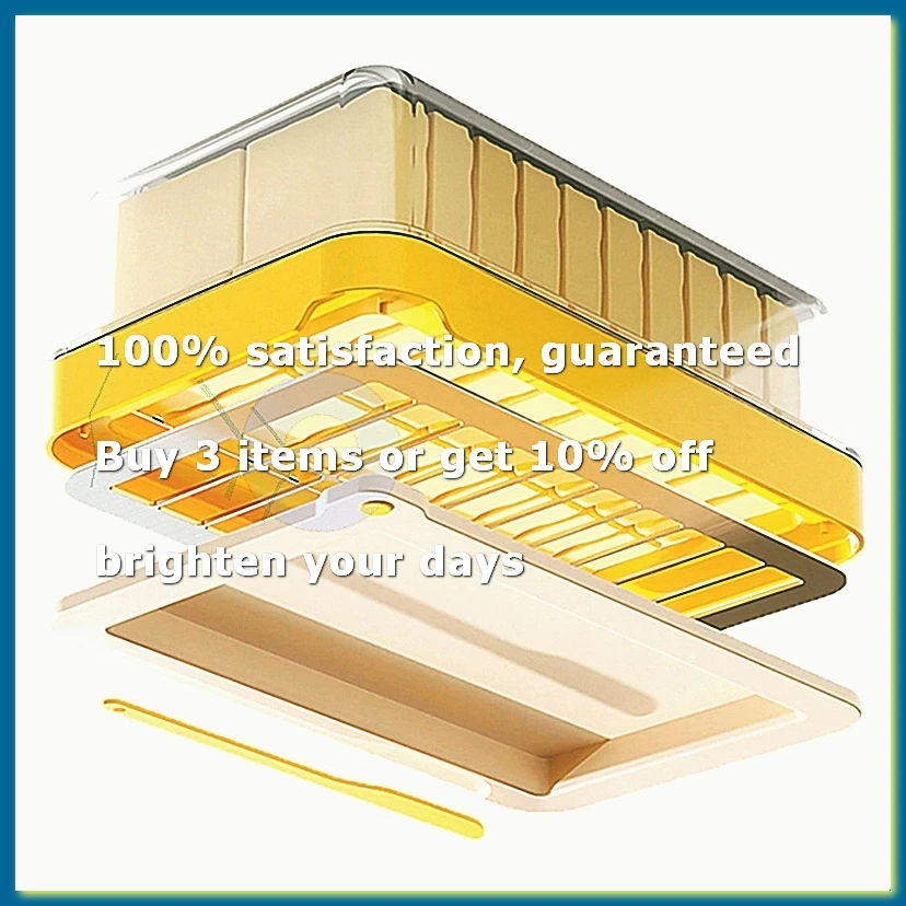 For Easy Cutting and Storage Butter Dish Butter Keeper with Cutter Slicer, Clear Airtight Butter Cutter Slicer