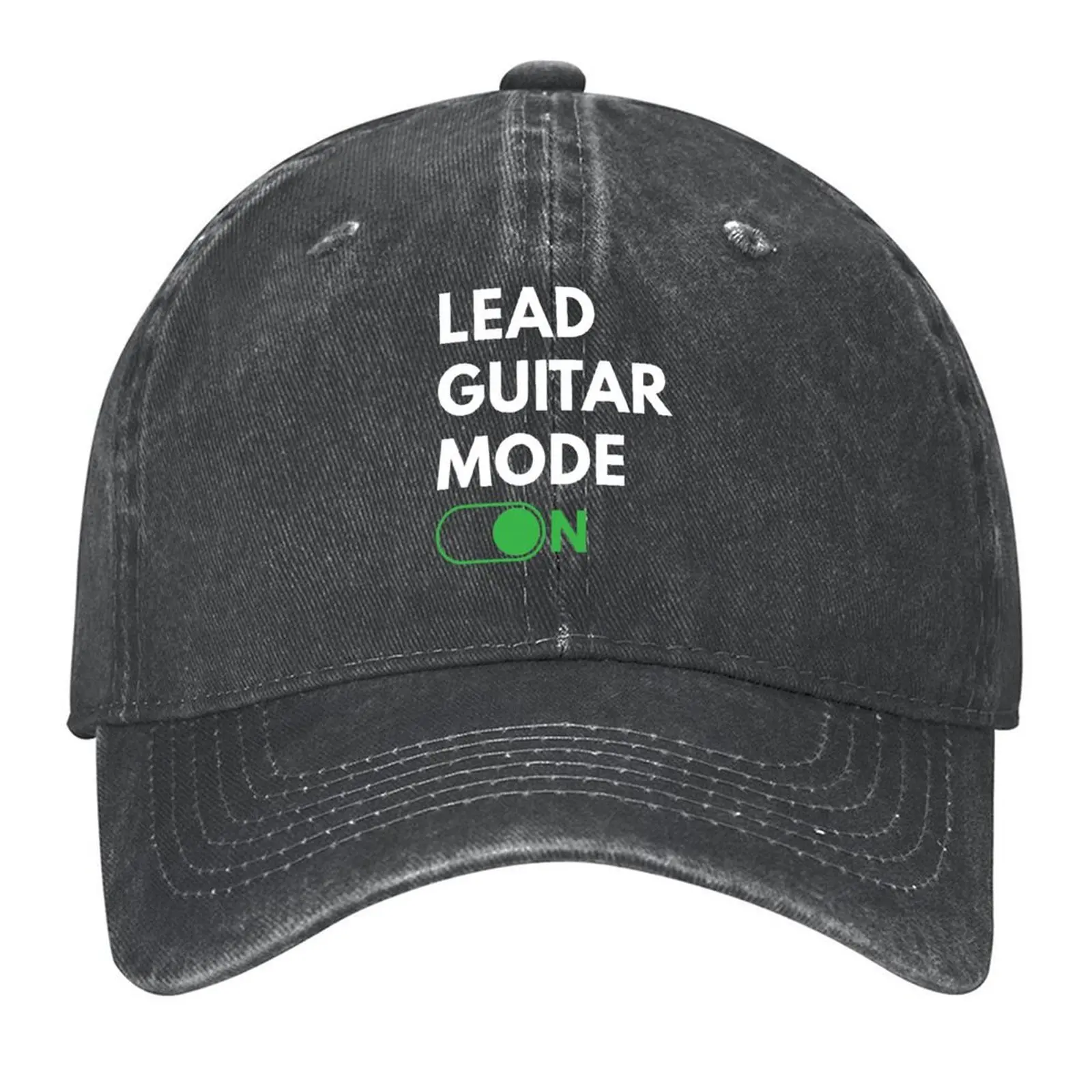 

Lead Guitar Mode On Dark Theme Baseball Cap Golf Military Tactical Cap Sports Cap Rave Women's Hats Men's