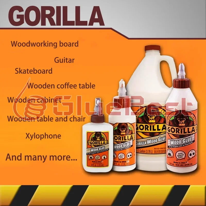 GORILLA Wood White PVA Curing Agent for Woodworking Furniture Guitar Skateboard and Wood Paneling Original Product