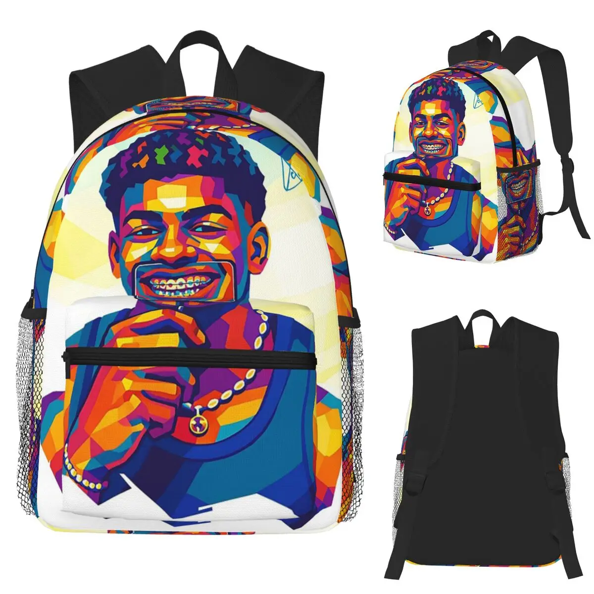

Lamine Yamal Pop Art Student Backpack School Bag Hiking Travel Daypack for Men Women Fashion Bookbag Shoulder Bags