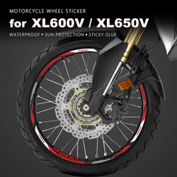 Motorcycle Wheel Sticker Waterproof Decals for Honda Transalp 650 600 XL650V XL600V XL 600 650 V Accessories 88-07 Rim Stickers