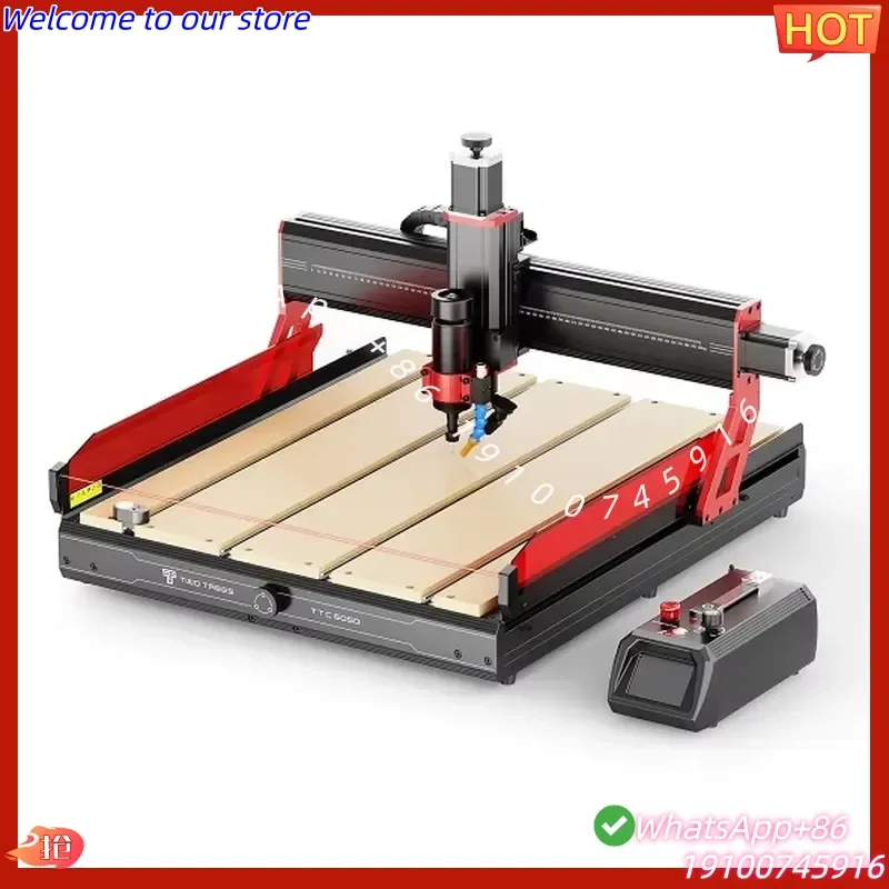 Hot2026 Shenzhen TTC 6050 CNC Wood Carving Router Machine 3-axis 600*500mm Single Spindle Motor Bearing High Precision 500W