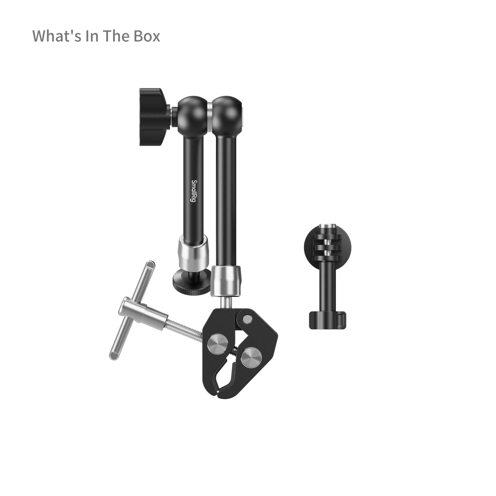 SmallRig Magic Arm met krabvormige klem voor actiecamera's Anti-Twist voor GoPro HERO voor DJI OSMO voor Insta360 met 1/4"-20 schroef