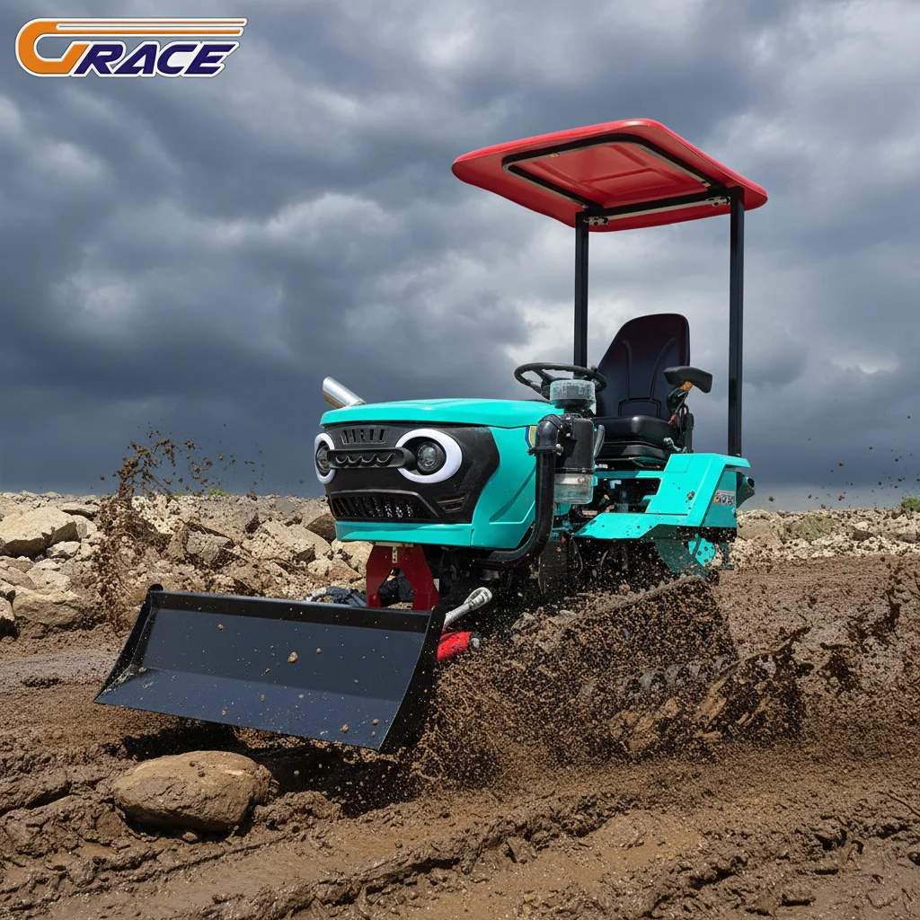 Customize Crawler Tractor Multifunctional Agricultural Diesel Farm Tractor For Paddy Field