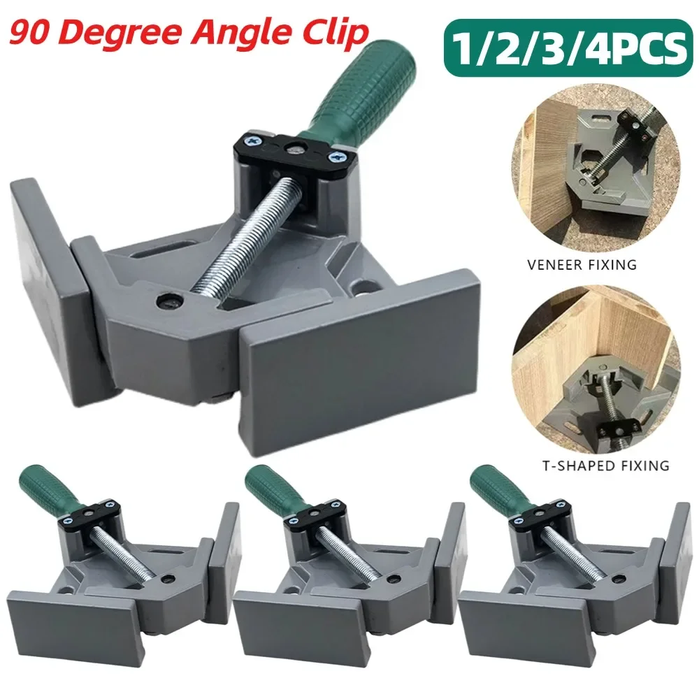 

90 Degree Right Angle Clip Clamp for Picture Frame Corner Clamp Right Angle Welding Woodworking Tool Aluminum Alloy Corner Clamp
