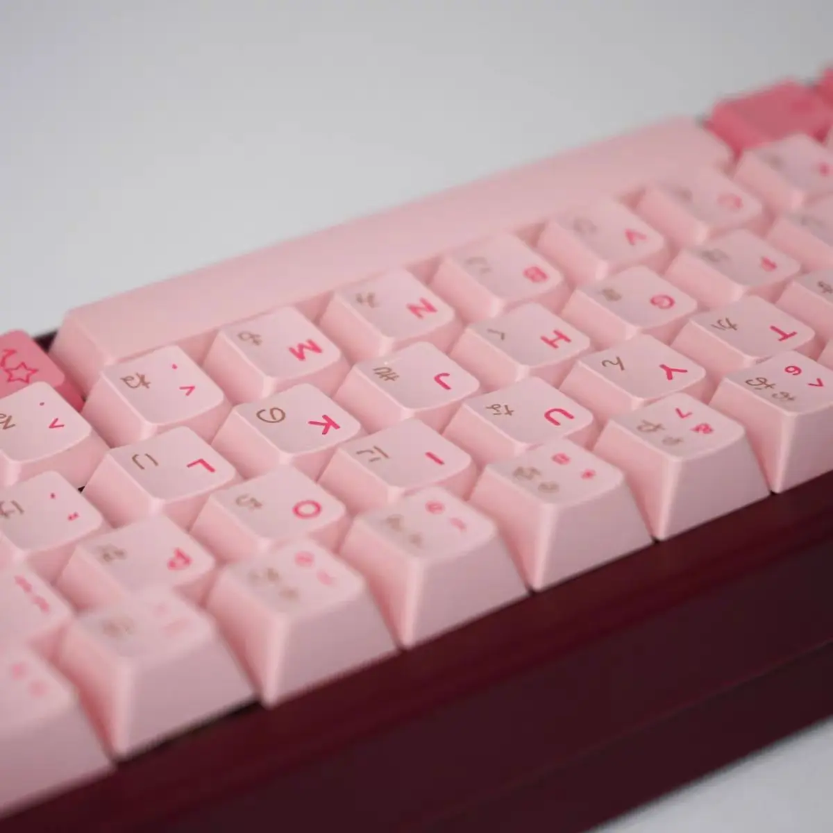 143 Keys Ania Theme Keycaps Chreey Keycaps Cool Square Thermal Sublimation Mechanical Keyboard 2.25 U 2.75U for Alice Layout