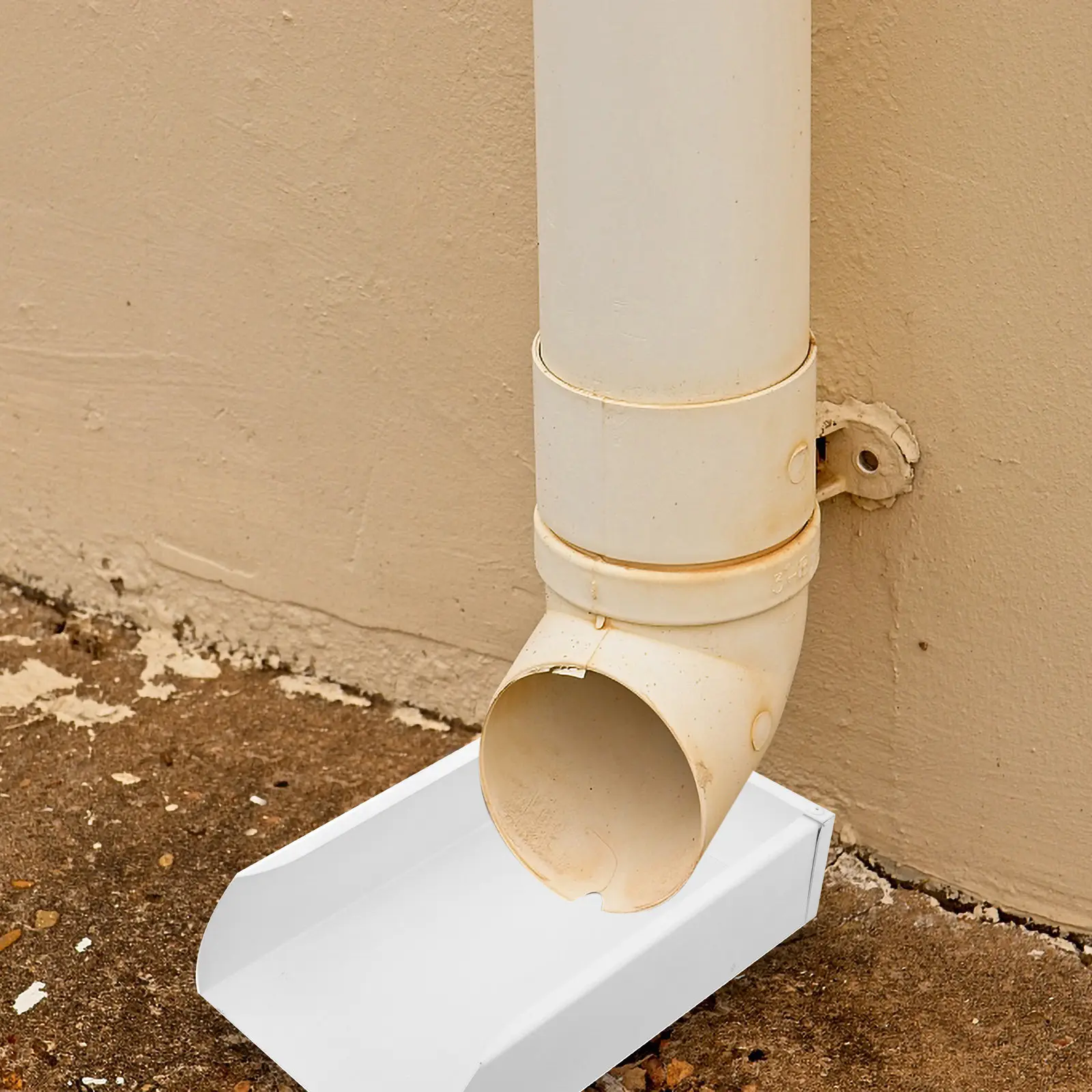 Heavy Duty Aluminum Alloy Downspout Splash Block Rain Gutter Downspout Extension Stylish Rustproof for Buildings Villas Outdoor