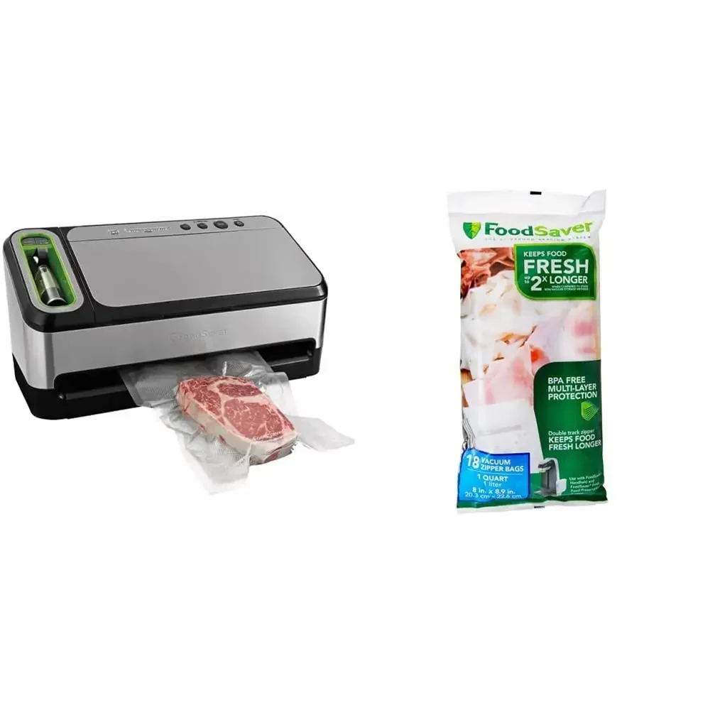 Vacuum Sealer Machine Extend Freshness Automatic Bag Detection Handheld Sealer BPA-Free Multilayer Design Reusable & Resealable