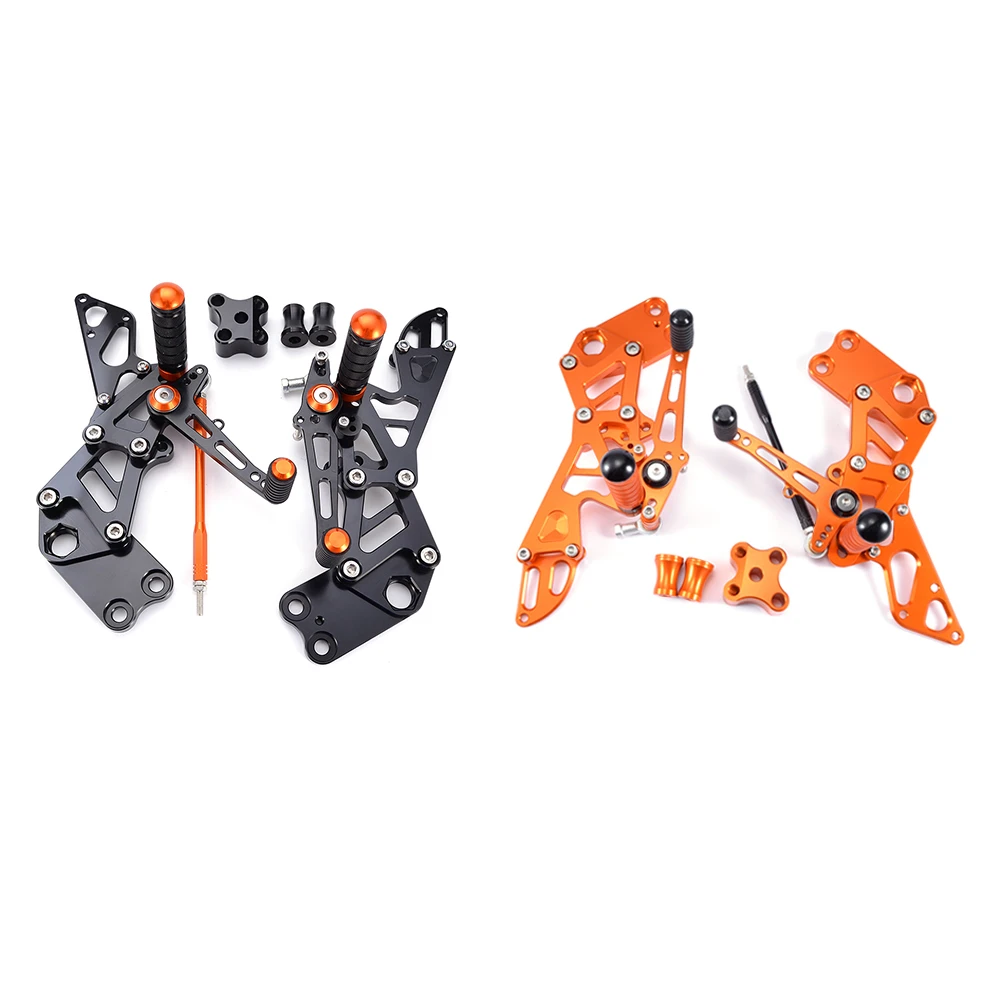 Motorcycle Rearset Rear Set Footrest Footpeg For KTM RC390 RC200 RC125 RC 390 200 2014 -2020 2021 5