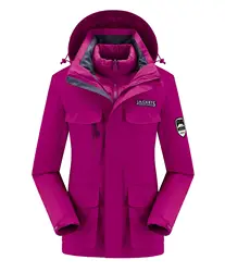 New Women Men Windproof Waterproof Warm Thicken  And Down Jacket Ski Clothes  down jacket two-piece S-5XL Size  purchase jacket