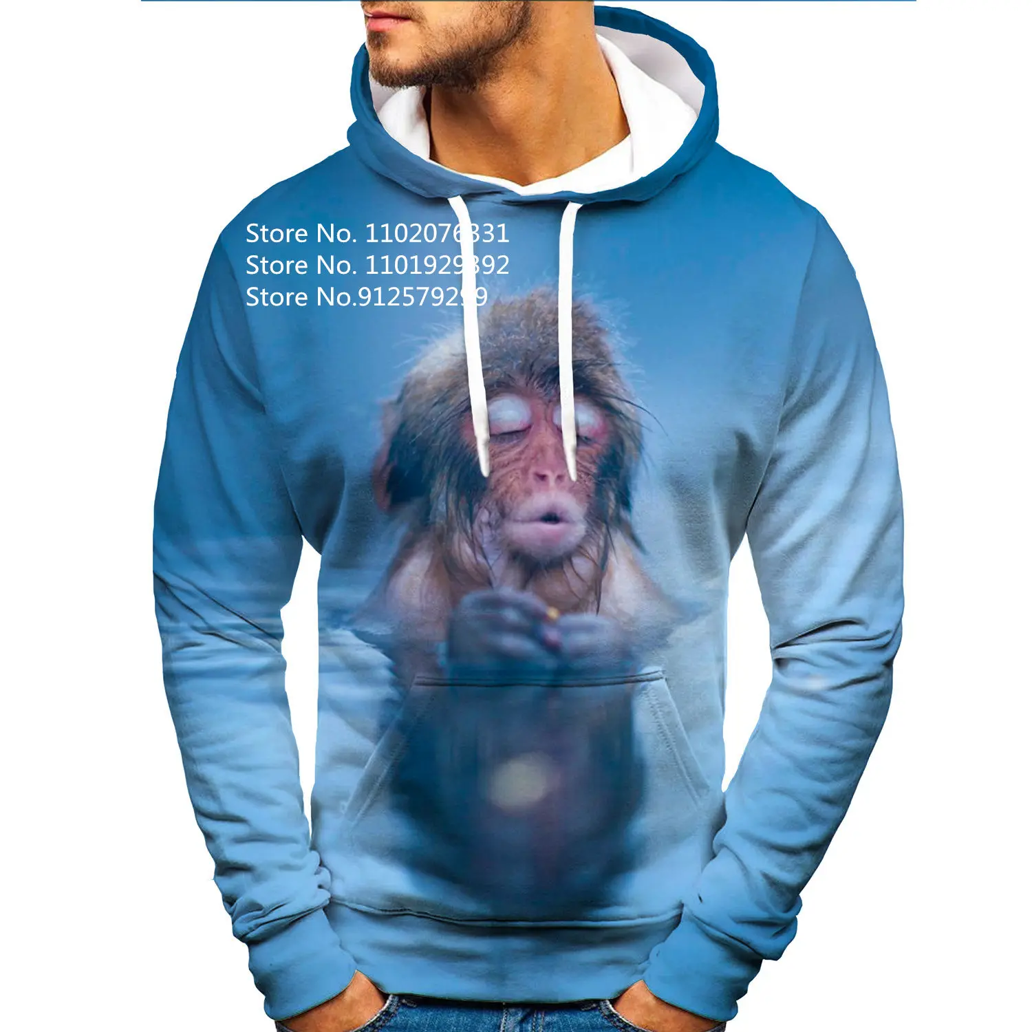 Gorilla 3D Hoodie Men/Women Monkey Printing Sweatshirts Funny Animal Shirt Couple Harajuku Pullover