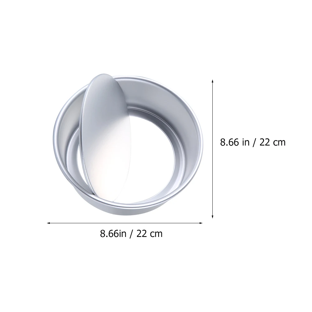 

Round Mousse Mold Cake Pan Baking Tool Aluminum Alloy 2 Sizes Easy Demould Non Scratch Heat Transfer Pastry Supplies Shaped Mold
