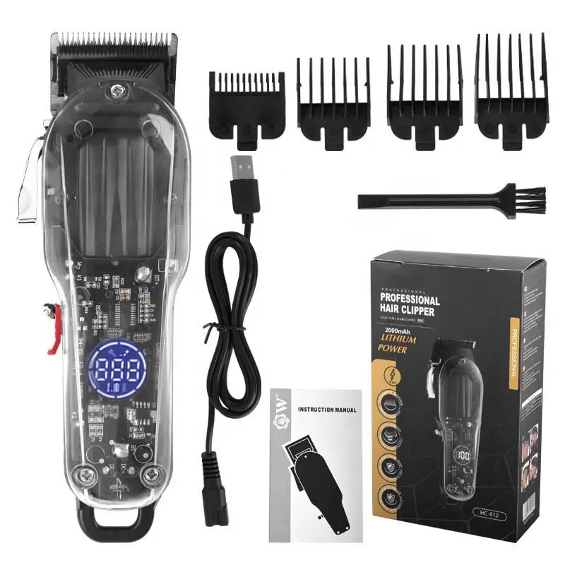 Waikil เครื่องไฟฟ้าแบบมืออาชีพที่ตัดขนสำหรับผู้ชาย, เครื่องแกะสลักหัวน้ำมันแบบไร้สาย