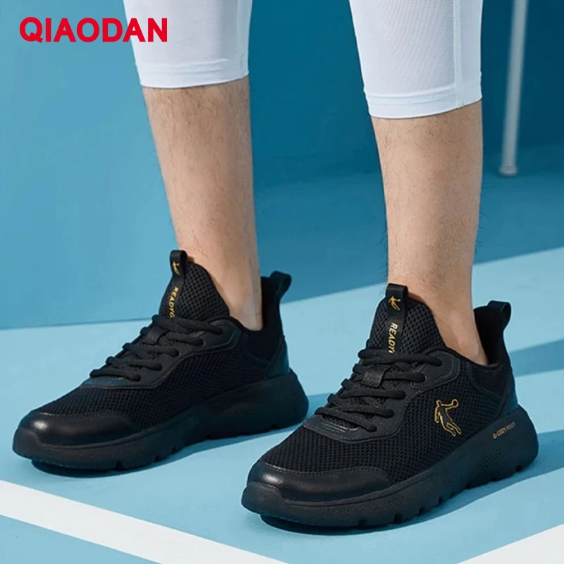 

QIAODAN Mesh Breathable Anti Slip Running Shoes Men 2025 Soft Comfort Hard-wearing Lightweight Simple Sneakers XM25211801