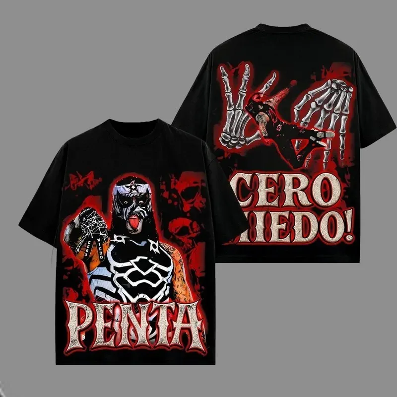 Penta El Zero Miedo Merch 2026 Unisex T-shirt Men Short Sleeve Tops fashion Tee Clothes Causal Y2K Tops