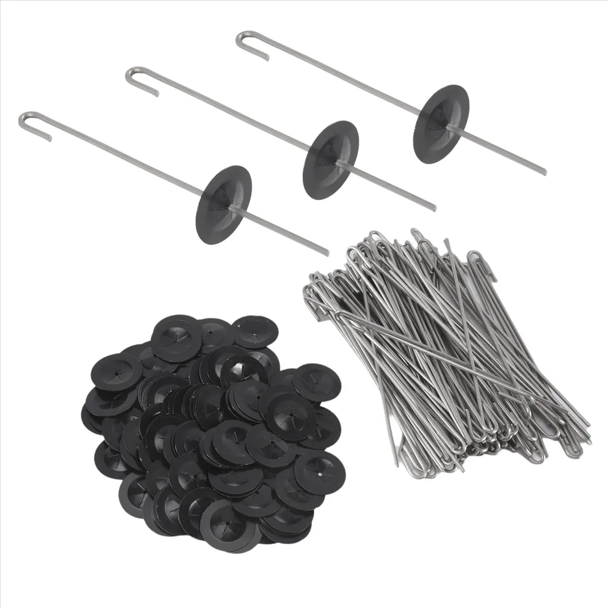 #53V 100Packs Solar Panel Guard Clips,Wire Fence Fasteners for Solar Panel,solar panel kit,(Stainless steel)
