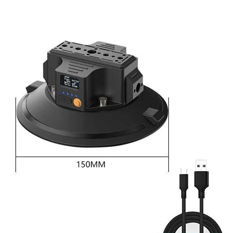 3-6 inch Sterke Elektrische Zuignap Autocamera Zuignap Schokabsorptie Sportcamera Vaste opnametool voor cameratelefoon